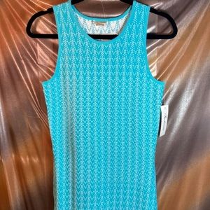 Nwt Shoshanna‎ mermaid knit turquoise dress 30” chest measured unstretched 135